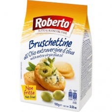 Хлебцы Roberto Брускеттине с оливковым маслом хрустящие, 100г в магазинах Перекресток