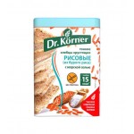 Хлебцы Dr.Korner рисовые с морской солью без глютена хрустящие, 100г