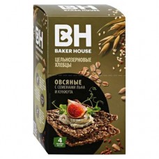Хлебцы Baker House Скандинавские овсяные цельнозерновые, 180г в магазинах Перекресток