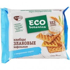 Хлебцы Eco-botanica вафельные с творожным сыром, 75г в магазинах Перекресток