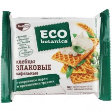 Хлебцы Eco-botanica вафельные с творожным сыром и прованскими травами, 75г в магазинах Перекресток