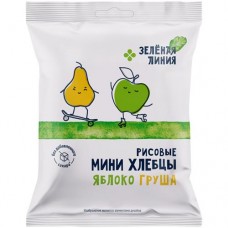 Хлебцы Рисовые яблоко-груша Зелёная Линия, 50г в магазинах Перекресток