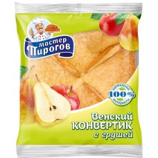 Конвертик Мастер Пироговъ Венский с грушей, 70г в магазинах Перекресток