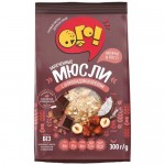 Сухой завтрак Ого! Мюсли запеченные с шоколадом и орехом, 300г