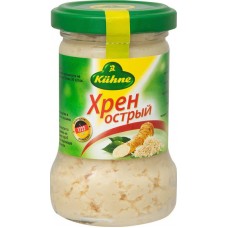 Хрен Kuhne Острый, 140г в магазинах Перекресток