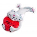 Игрушка Button Blue Котик Дарю Любовь голубой мягкая 66-2104T073-D2 45см