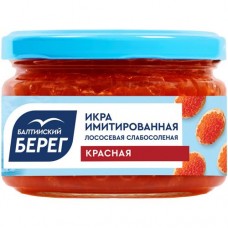 Икра Балтийский Берег имитированная лососёвая, 220г в магазинах Перекресток