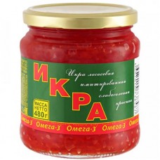 Икра лососёвая Балтийский Берег Красная имитированная пастеризованная, 480г в магазинах Перекресток