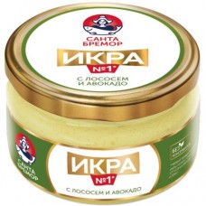 Икра деликатесная Санта Бремор с лососем и авокадо, 180г в магазинах Перекресток