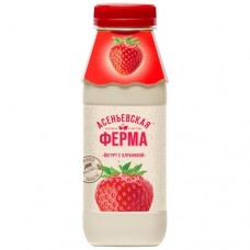 Йогурт Асеньевская Ферма питьевой клубника 1.5%, 330мл в магазинах Перекресток
