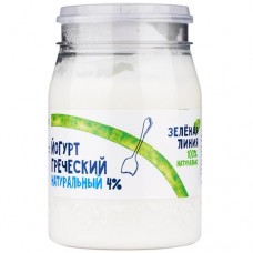 Йогурт греческий натуральный 4% Зелёная Линия, 190г в магазинах Перекресток