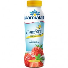 Биойогурт Parmalat Comfort Клубника безлактозный 1.5%, 290мл в магазинах Перекресток