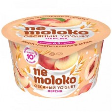Продукт овсяный Nemoloko Yogurt персик обогащённый для детского питания, 130г в магазинах Перекресток