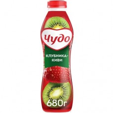 Йогурт фруктовый Чудо клубника киви 1.9%, 680мл в магазинах Перекресток