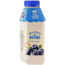 Йогурт Асеньевская Ферма питьевой черника 1.5%, 330мл в магазинах Перекресток