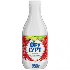 Напиток кисломолочный Фругурт со вкусом клубники 1.5 %, 950мл в магазинах Перекресток
