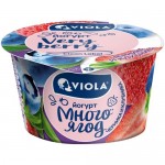 Йогурт Viola Very Berry черника и клубника 2.6%, 180г
