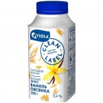 Йогурт питьевой Viola Clean Label Ваниль-Овсянка 0.4%, 280мл Йогурт питьевой Viola Clean Label Ваниль-Овсянка 0.4%, 280мл