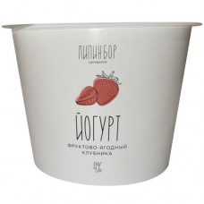 Йогурт Сыроварня Липин Бор Клубника фруктово-ягодный 4%, 250г в магазинах Перекресток