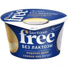 Йогурт Viola free медовая дыня семена чиа безлактозный с наполнителем 2.7%, 180г в магазинах Перекресток