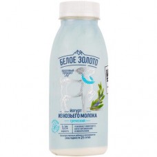 Йогурт Белое Золото Греческий питьевой из козьего молока 3.2%, 300мл в магазинах Перекресток