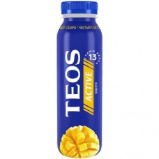 Йогурт Теос Актив Манго с фруктовым наполнителем питьевой 1.8%, 260мл в магазинах Перекресток