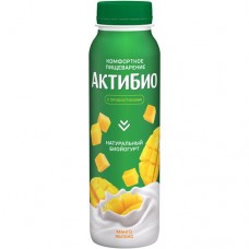 Биойогурт Актибио с манго и яблоком обогащенный бифидобактериями 1.5%, 260мл в магазинах Перекресток