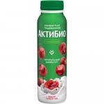 Биойогурт Актибио с вишней и семенами чиа обогащенный бифидобактериями 1.5%, 260мл