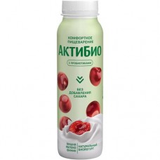Биойогурт Актибио с яблоком вишней и фиником 1.5% обогащенный бифидобактериями, 260мл в магазинах Перекресток