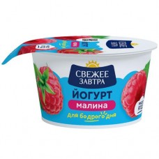 Йогурт Свежее Завтра с малиной 2.9%, 120г в магазинах Перекресток
