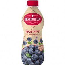 Йогурт Вкуснотеево с черникой 2%, 690мл в магазинах Перекресток