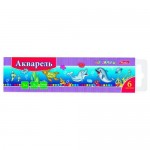 Краски Hatber Watercolors акварельные 6 цветов