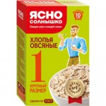 Хлопья овсяные Ясно Солнышко Ė1 быстрого приготовления, 500г