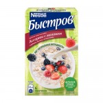 Каша овсяная Быстров Пребио Ассорти Без варки с молоком, 240г