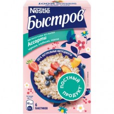 Каша овсяная Быстров Пребио Ассорти Без варки, 240г в магазинах Перекресток