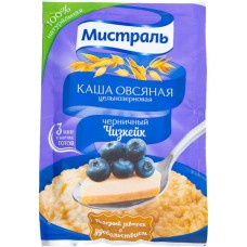Каша овсяная Мистраль Черничный чизкейк быстрого приготовления, 40г в магазинах Перекресток