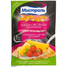 Каша овсяная Мистраль Стройность и детокс цельнозерновая быстрого приготовления, 40г в магазинах Перекресток