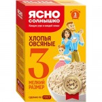 Хлопья овсяные Ясно Солнышко Ė3, 350г