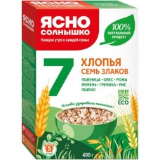 Хлопья Ясно Солнышко 7 злаков, 400г в магазинах Перекресток