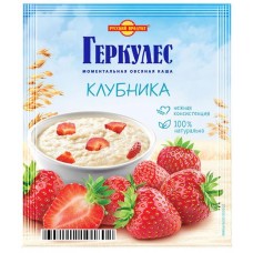 Каша овсяная Русский Продукт Геркулес с клубникой, 35г в магазинах Перекресток