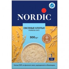 Хлопья овсяные Nordic, 500г в магазинах Перекресток