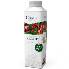 Кефир Свежее Завтра 2.5%, 500мл в магазинах Перекресток