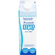 Кефир Рузское Молоко маложирный 2.5%, 1л в магазинах Перекресток