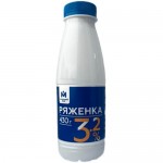 Ряженка 3.2% Молочный знак, 430мл
