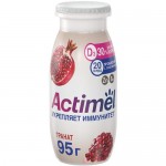 Продукт Actimel кисломолочный с гранатом-цинком обогащенный 1.5%, 95мл
