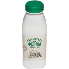 Айран Асеньевская Ферма 2%, 330мл в магазинах Перекресток