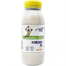 Ряженка банан-карамель 2% Зелёная Линия, 230мл в магазинах Перекресток