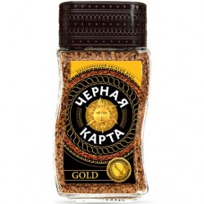Кофе Черная Карта Gold натуральный растворимый сублимированный, 95г в магазинах Перекресток