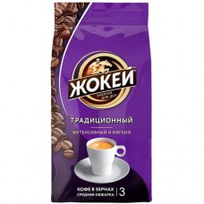 Кофе Жокей традиционный жареный в зёрнах, 900г в магазинах Перекресток