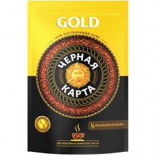 Кофе Черная Карта Gold натуральный растворимый сублимированный, 150г в магазинах Перекресток